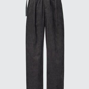 Corduroy Pleated Wide Pants (Uniqlo U; Fall/Winter 2024)